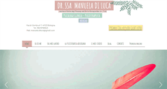 Desktop Screenshot of manueladiluca.com
